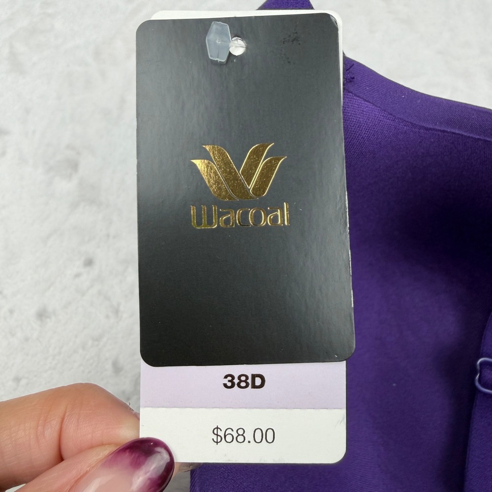 NWT Wacoal Comfort First T-Shirt Underwire Bra 38D Purple Seamless Mid Coverage - Picture 6 of 8